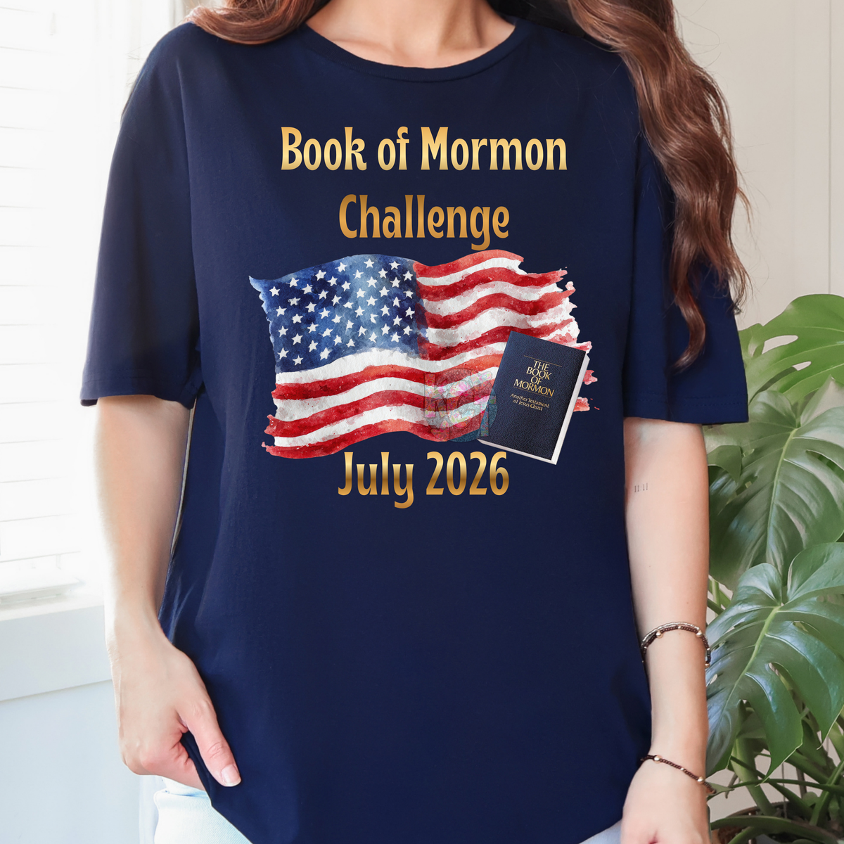 Book of Mormon Challenge Tee - Navy