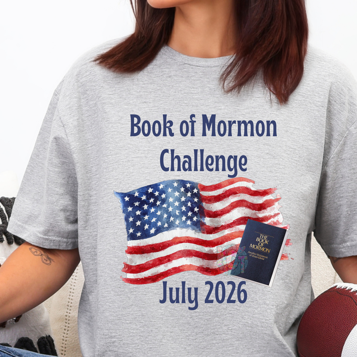 Book of Mormon Challenge Tee - Grey