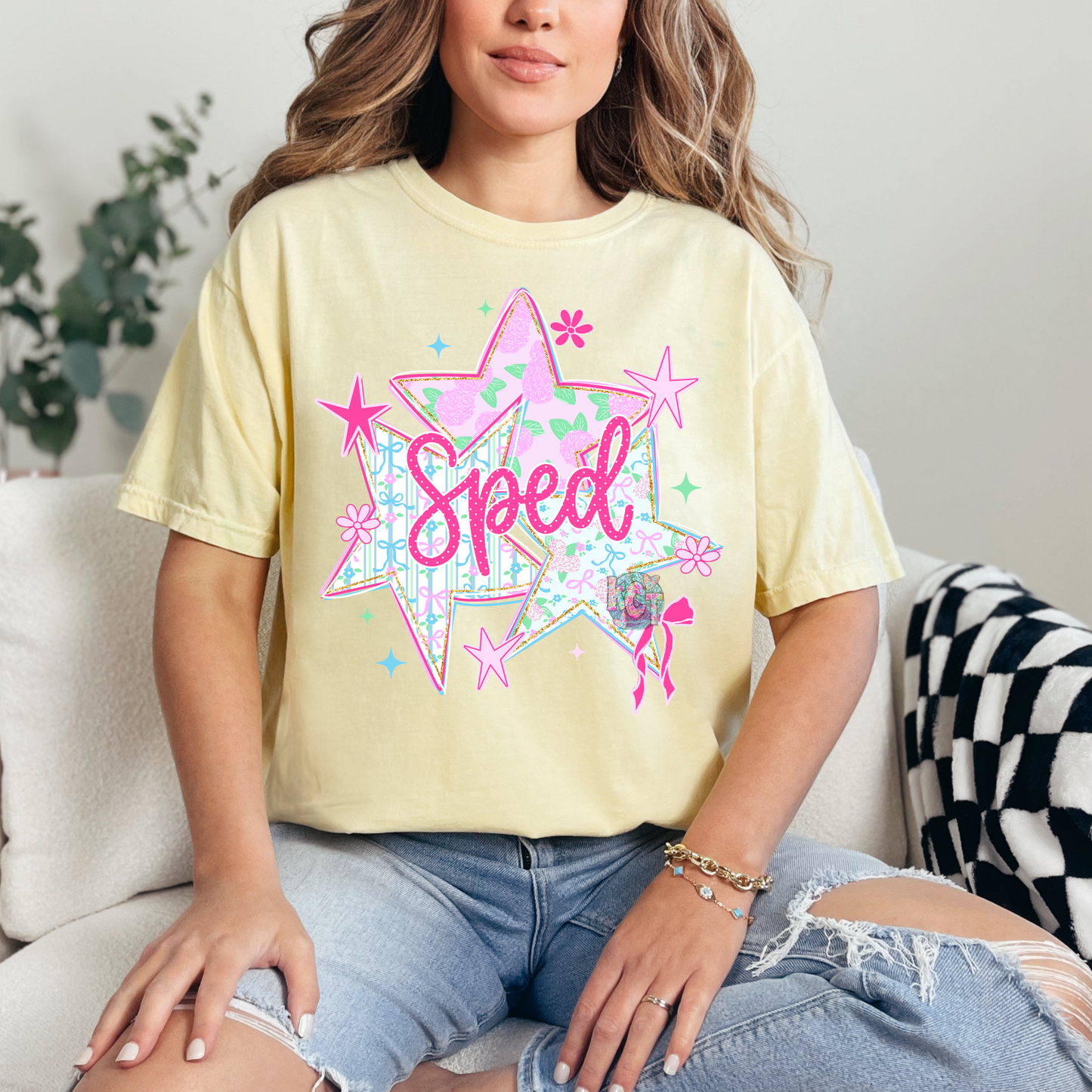 Sped with Stars Tee