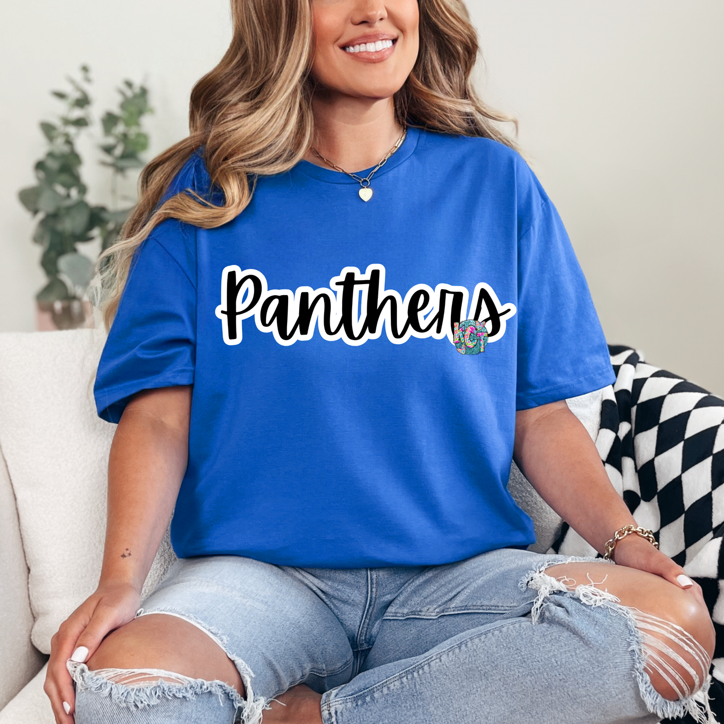 Panthers Calligraphy Tee