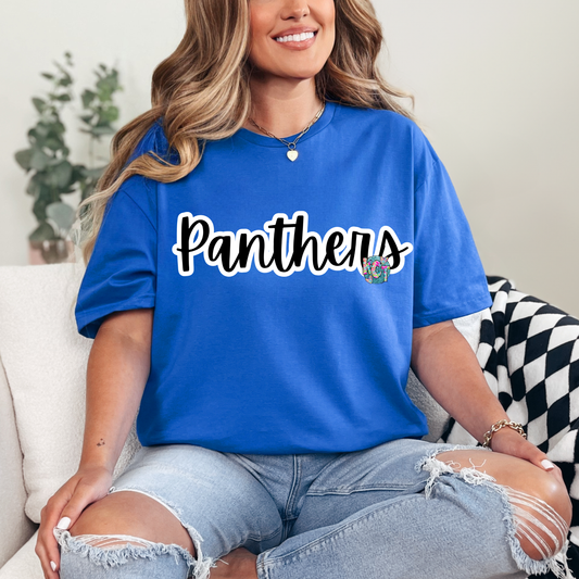 Panthers Calligraphy Tee