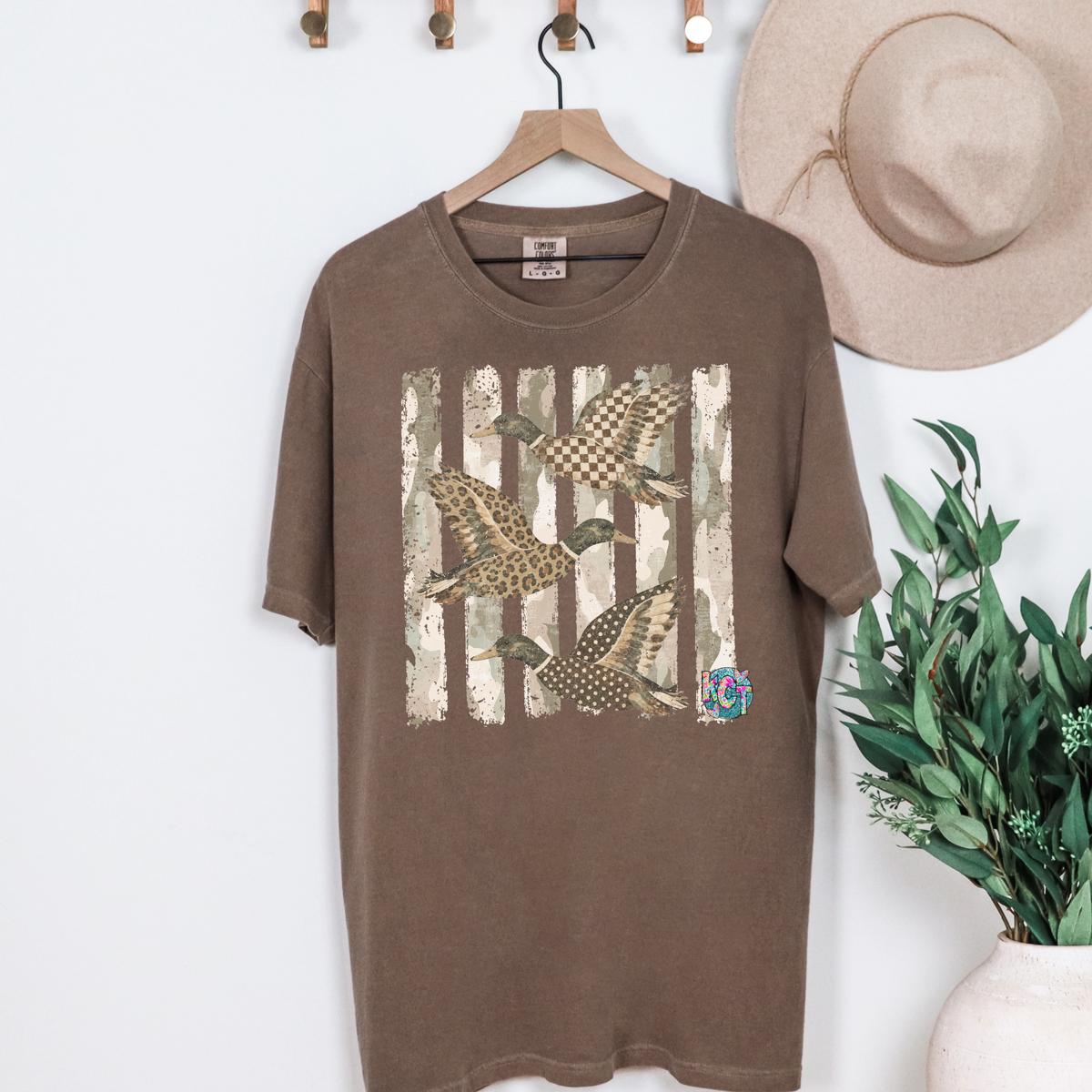 Watercolor duck tee