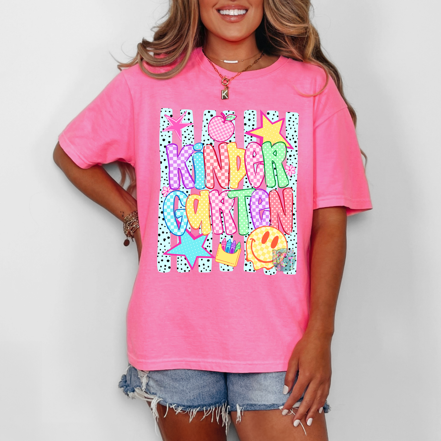 kindergarten smiley tee