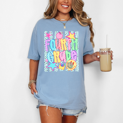 4th  grade smiley tee