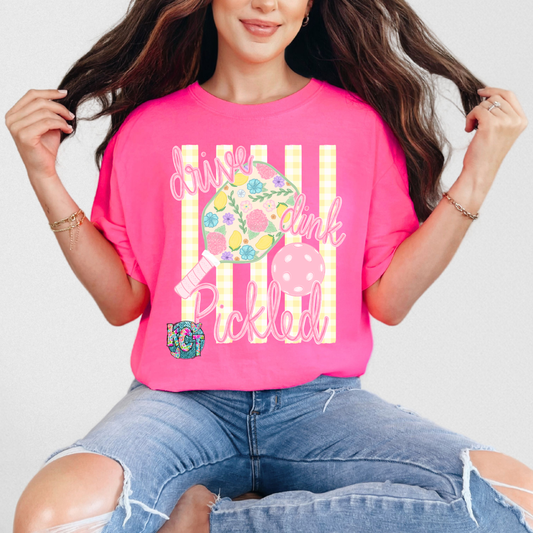 dive dinked pickled tee