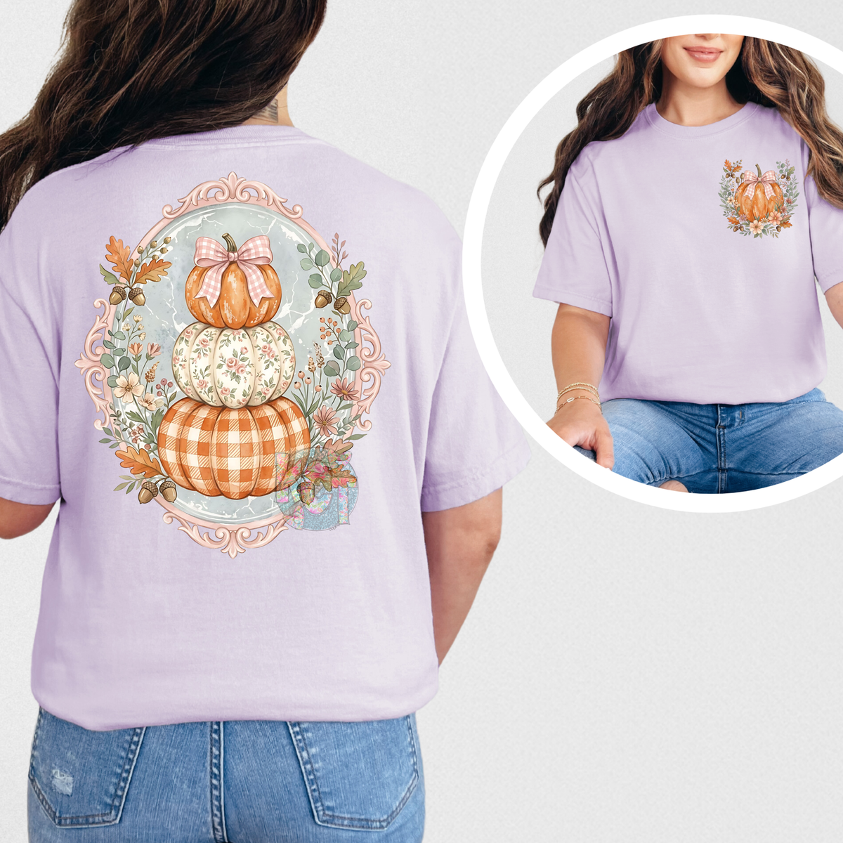Fall Pumpkin Coquette Tee