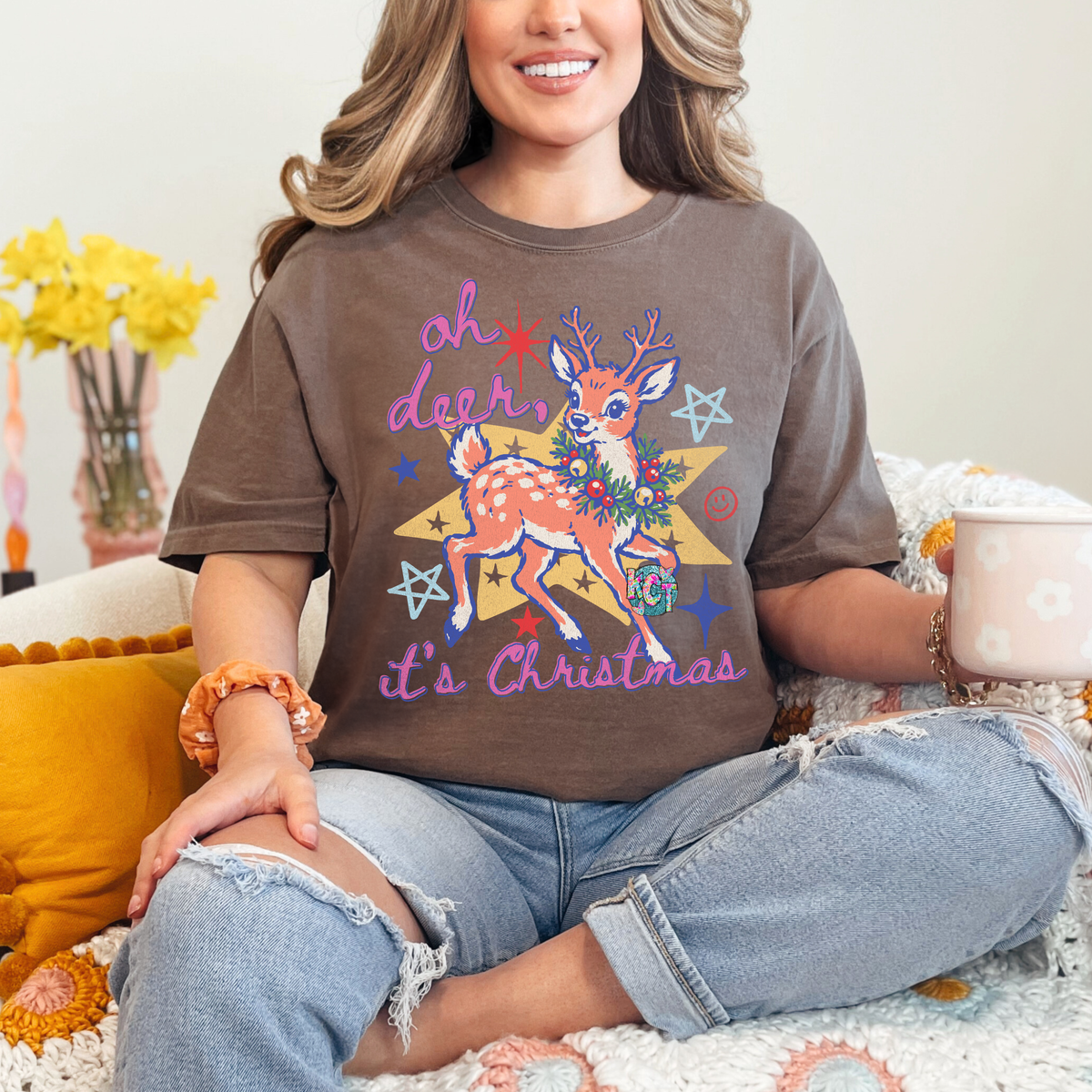 oh deer, its christmas tee