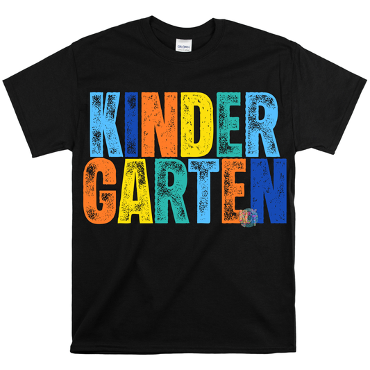kindergarten boy color tee