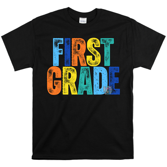 1st grade boy color tee