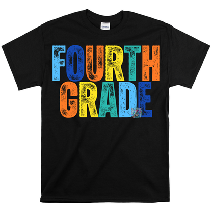 4th grade boy color tee