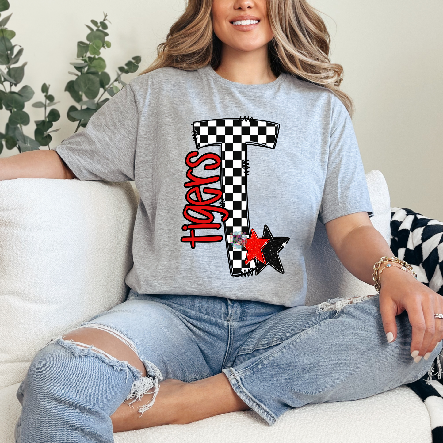 Many Tigers Checkered