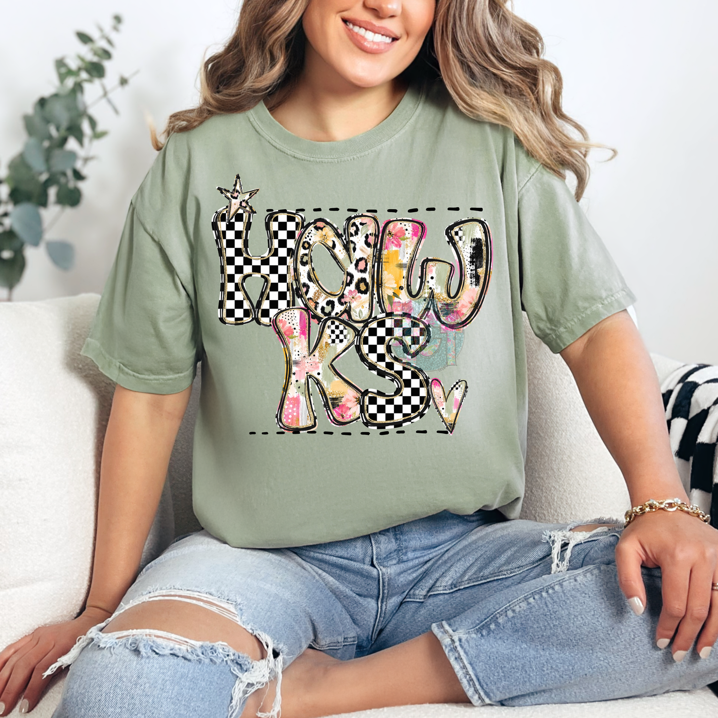 Hawks Checkered & Floral