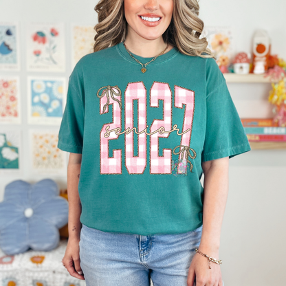 checkered class of 2027 tee