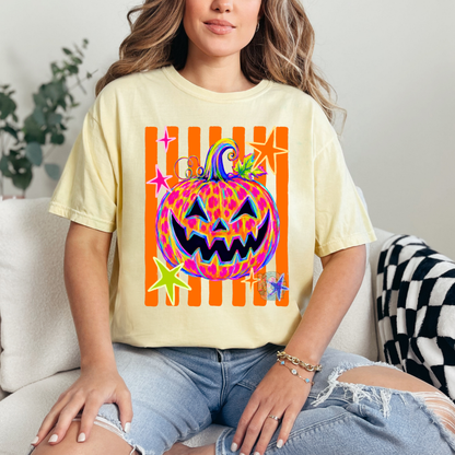 cheetah pumpkin tee