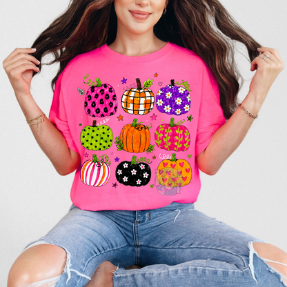 Colorful Fall pumpkins Tee