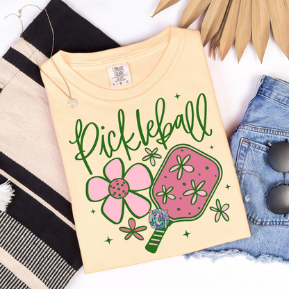 pickleball with flowers Tee