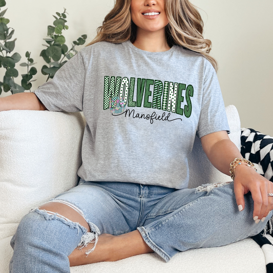Wolverines Fun print Tee