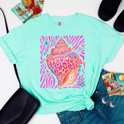 cheetah shell tee