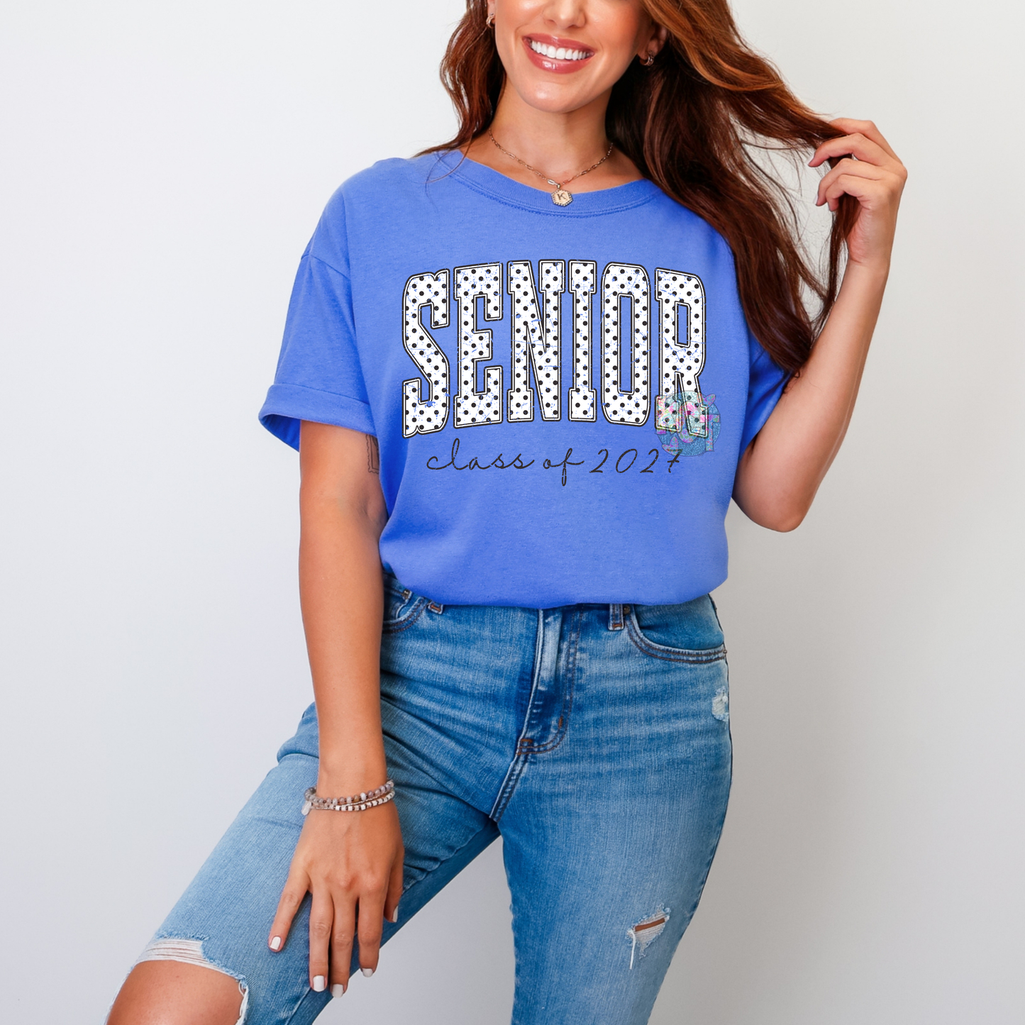 black and white senior 2027 tee