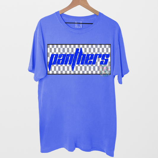 Panthers Checkered Tee