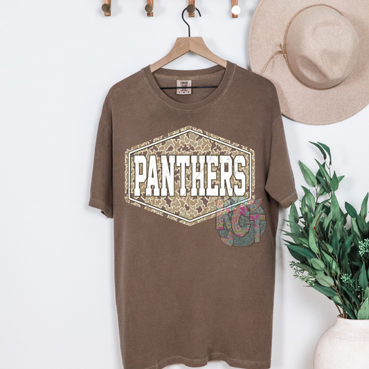 Panthers camo block tee
