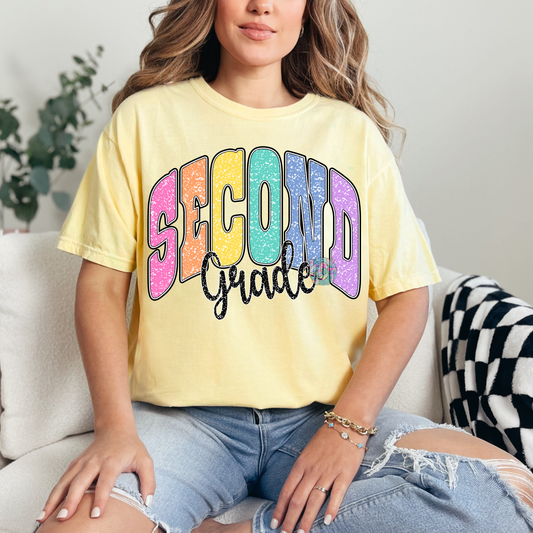 2nd Grade colorful Tee