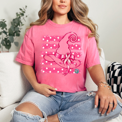Breast Cancer Witchs Hat Tee