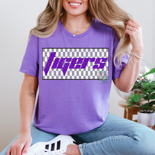 Tigers Checkered Tee