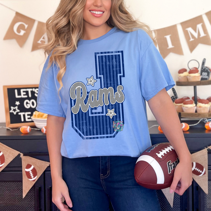 "J" Rams Striped