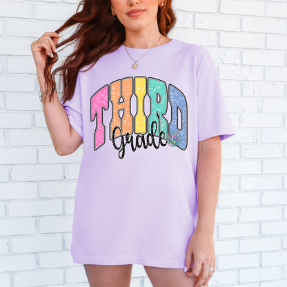 3rd Grade colorful Tee