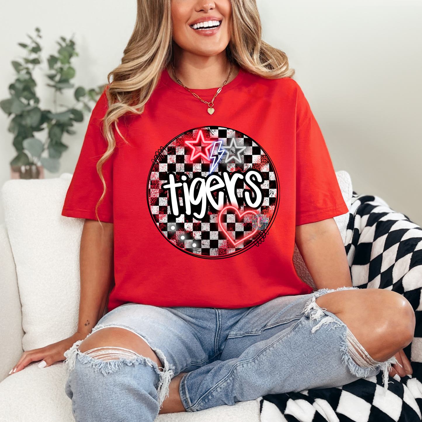 Many Neon & checkered