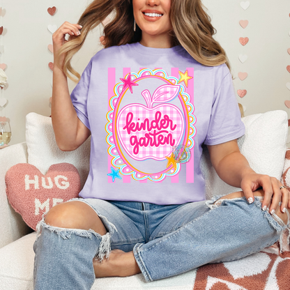 kindergarten apple tee