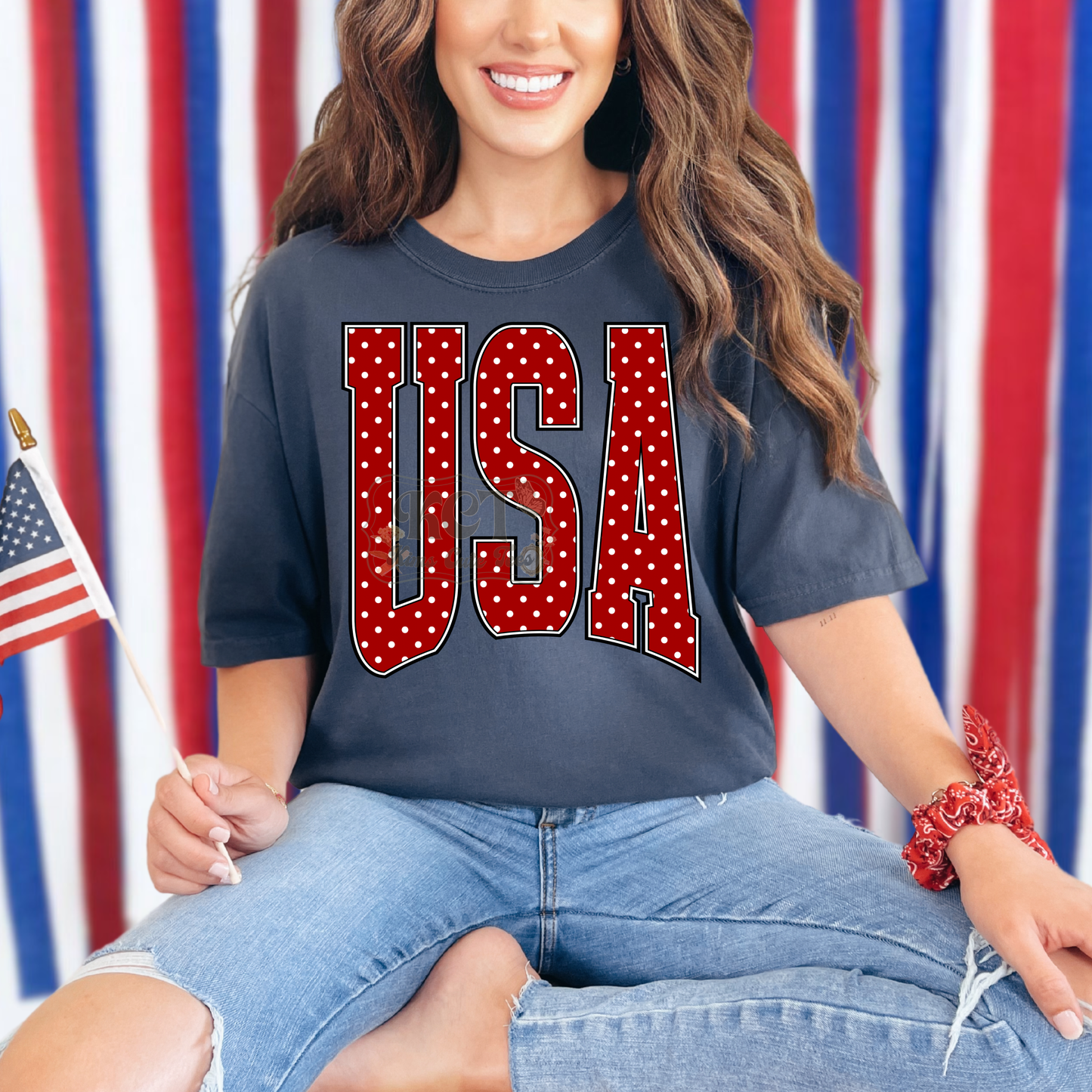 USA polka Dot Tee