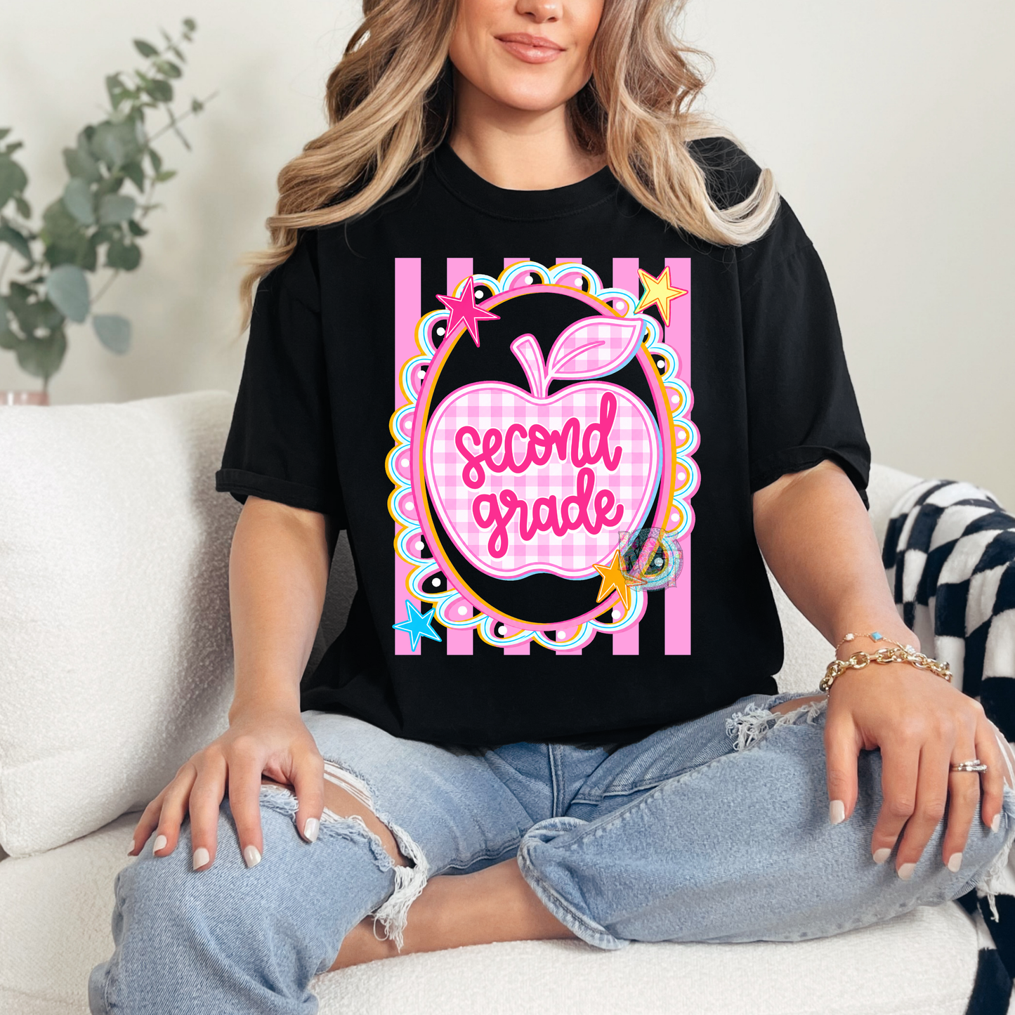 2nd grade apple tee
