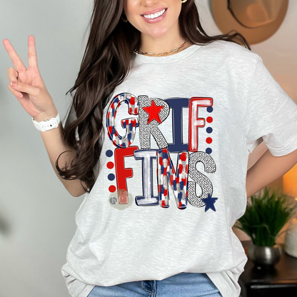 Griffins Stars and Dots Tee