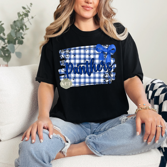 Panthers Gingham Tee