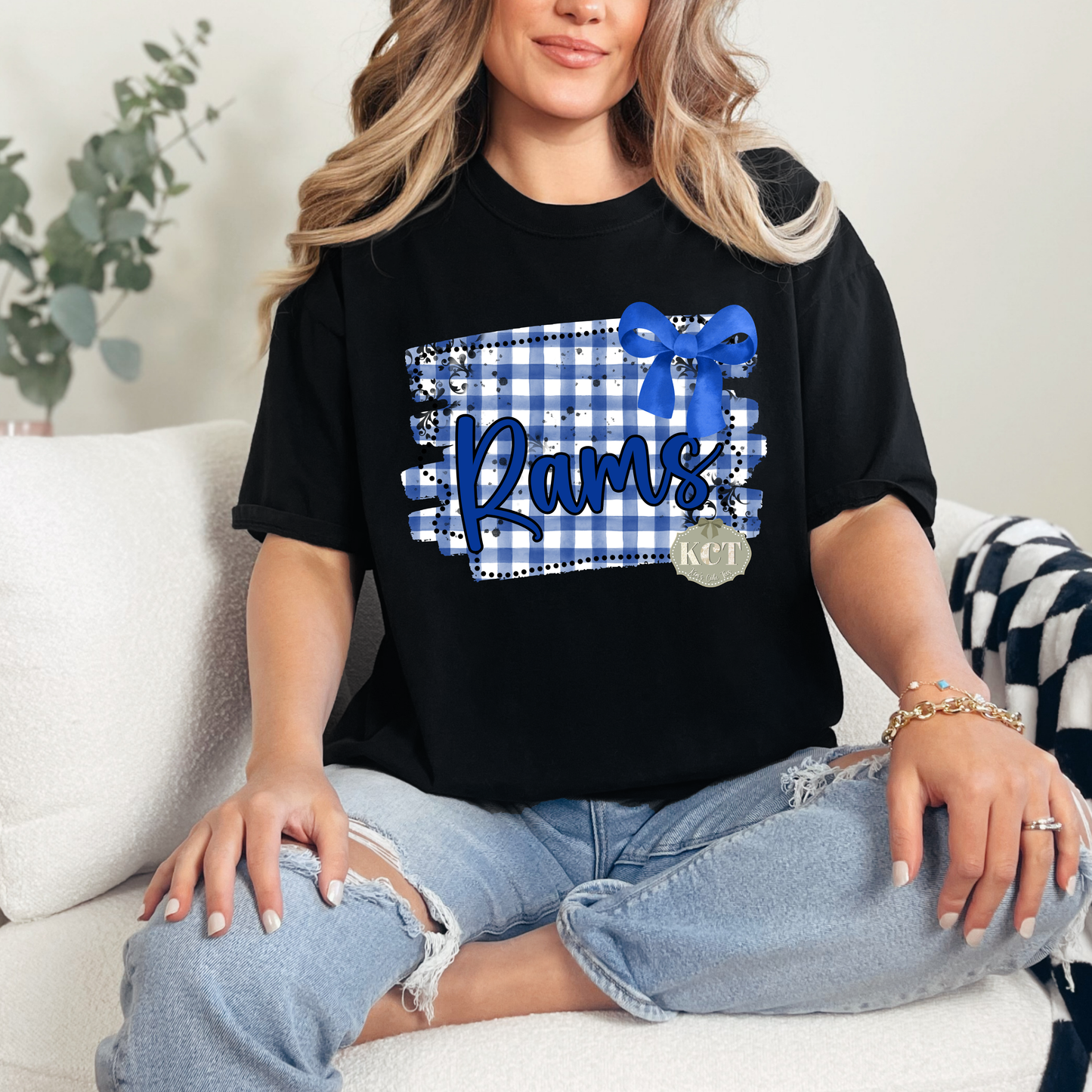 Rams Gingham Tee